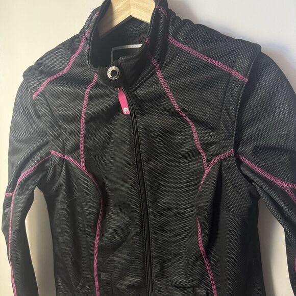 Freeze Out Thermal Protection Jacket Womens M Black Pink Motorcycle Outdoors - Picture 6 of 9